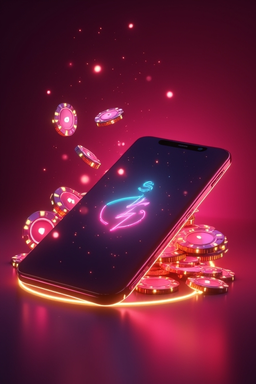 Smartfon z aplikacją kasyna